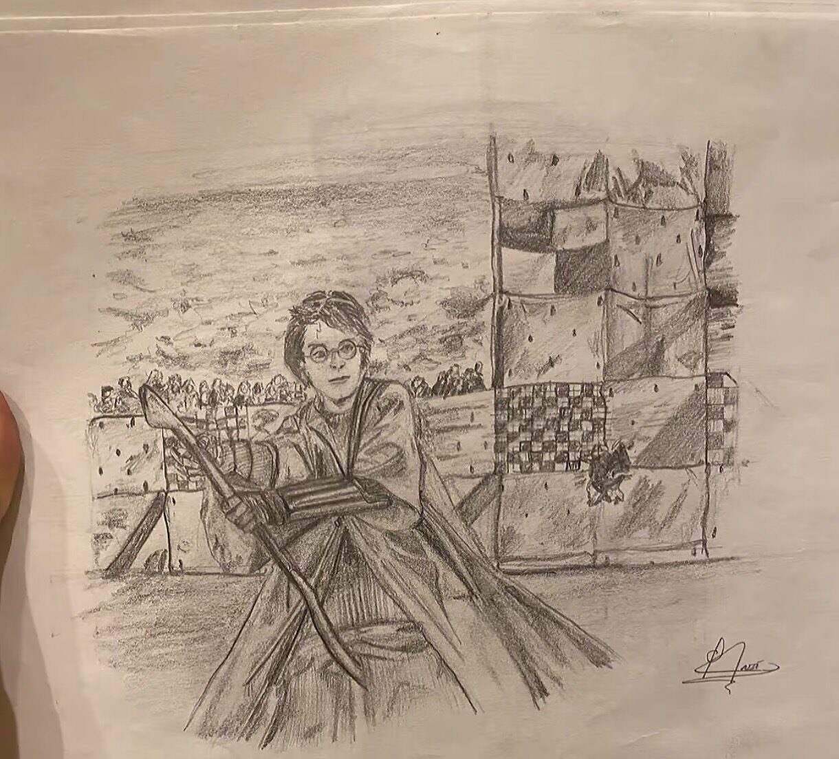 Pencil and charcoal study