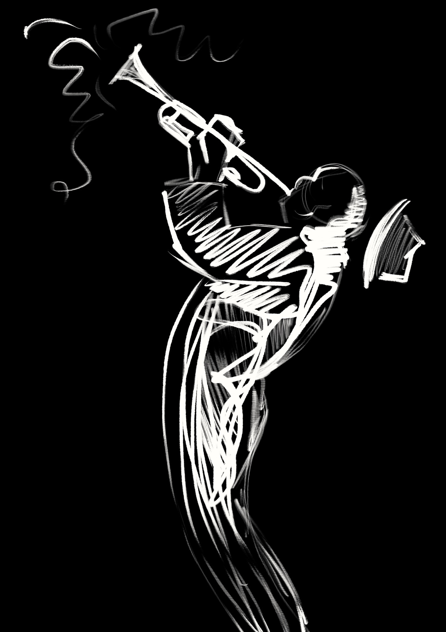 Digital jazz sketch