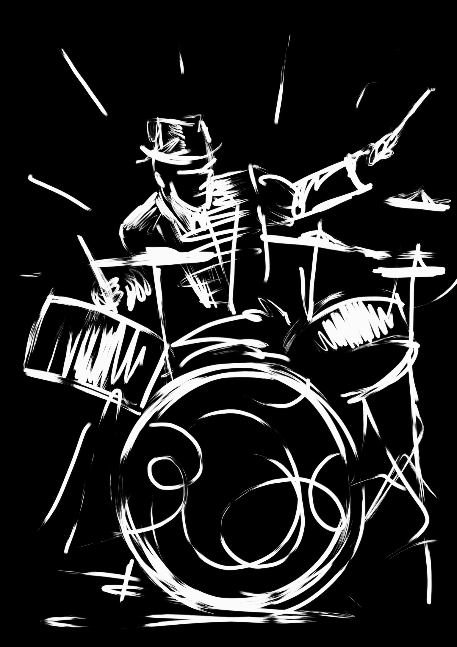 Digital jazz sketch