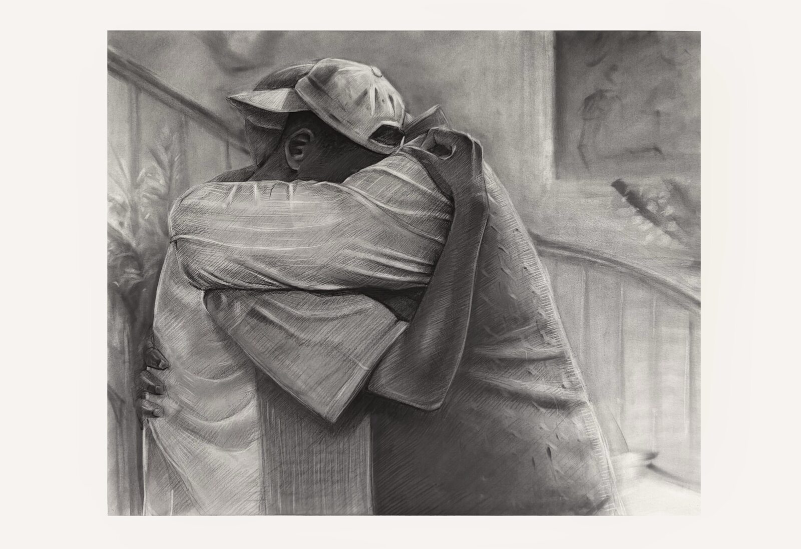 Uncle Phil, charcoal by Claudio Aluzzi
