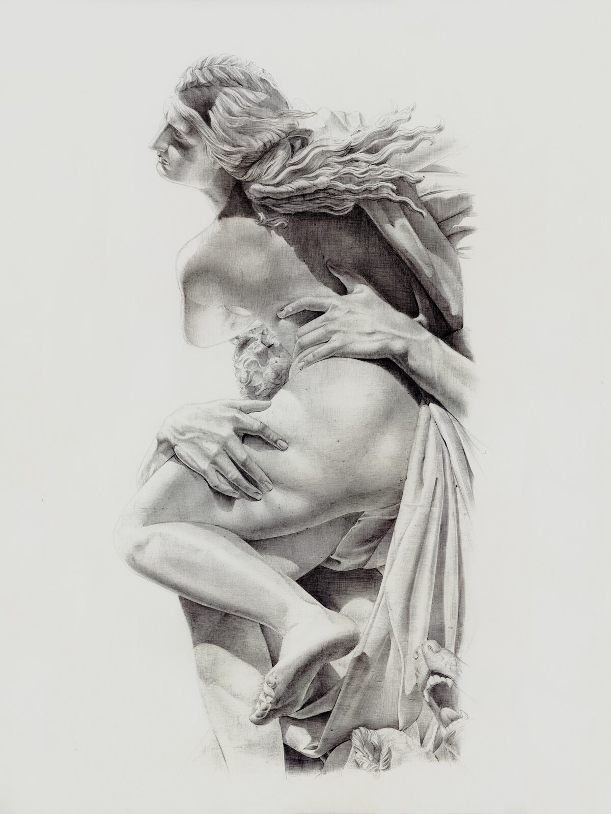 Ratto di Proserpina, ballpoint by Claudio Aluzzi